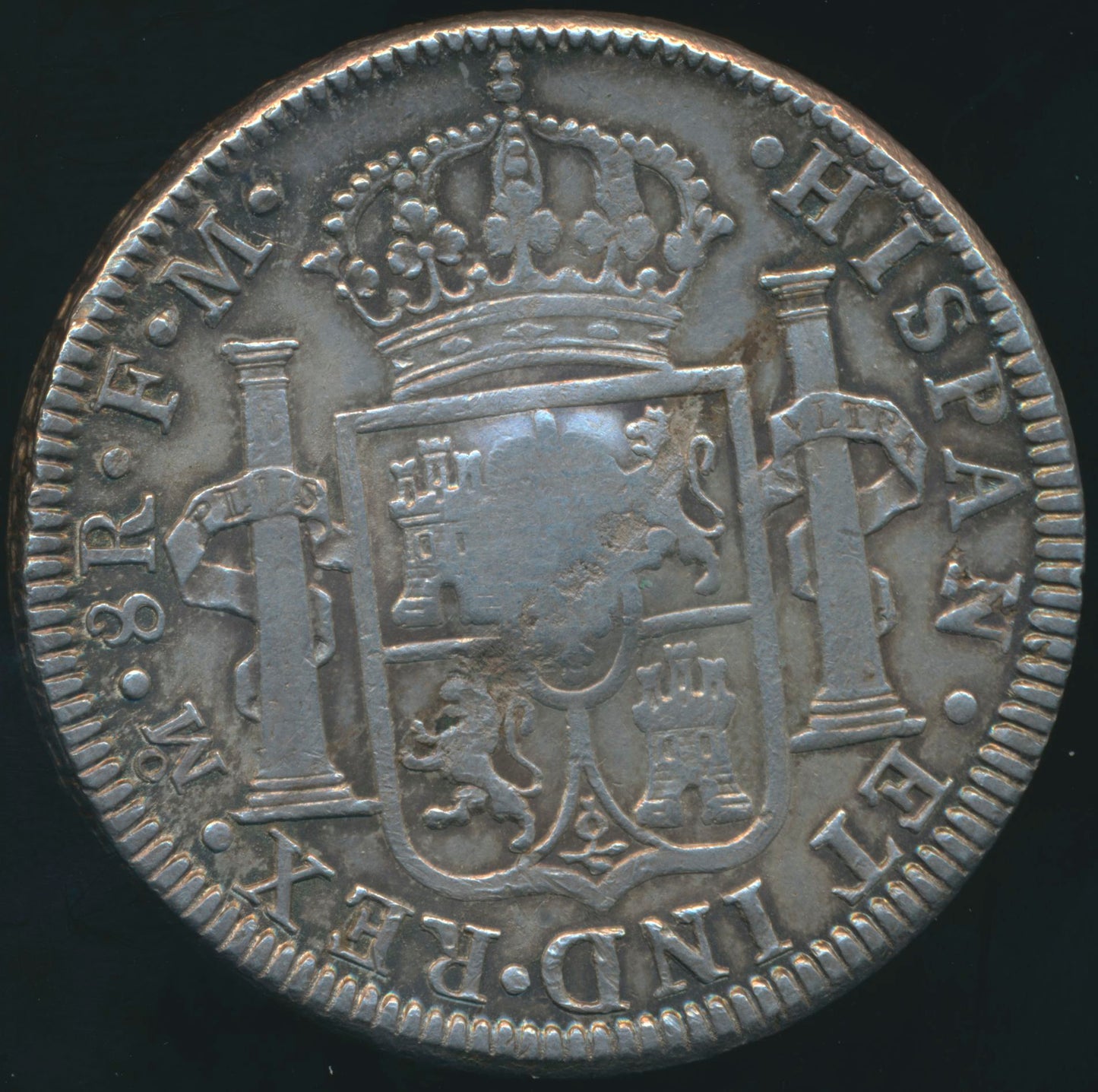 1795 Countermark dollar S3765A ESC 1852 Mexico City mint GVF