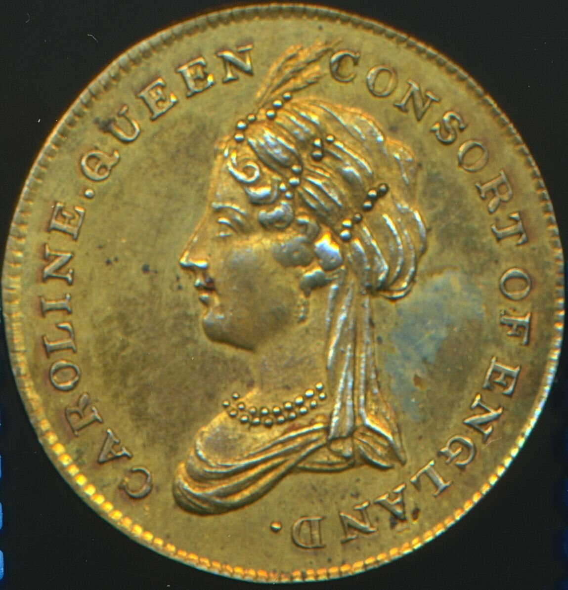1795 Marriage of Prince of Wales and Caroline Brass BHM 399 NEF