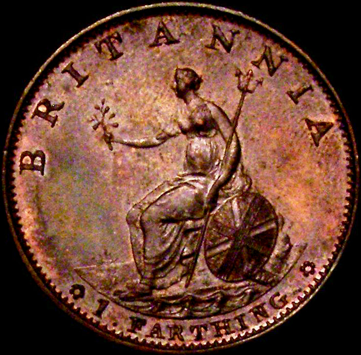 1799 Farthing S3779 BMC 1279 UNC