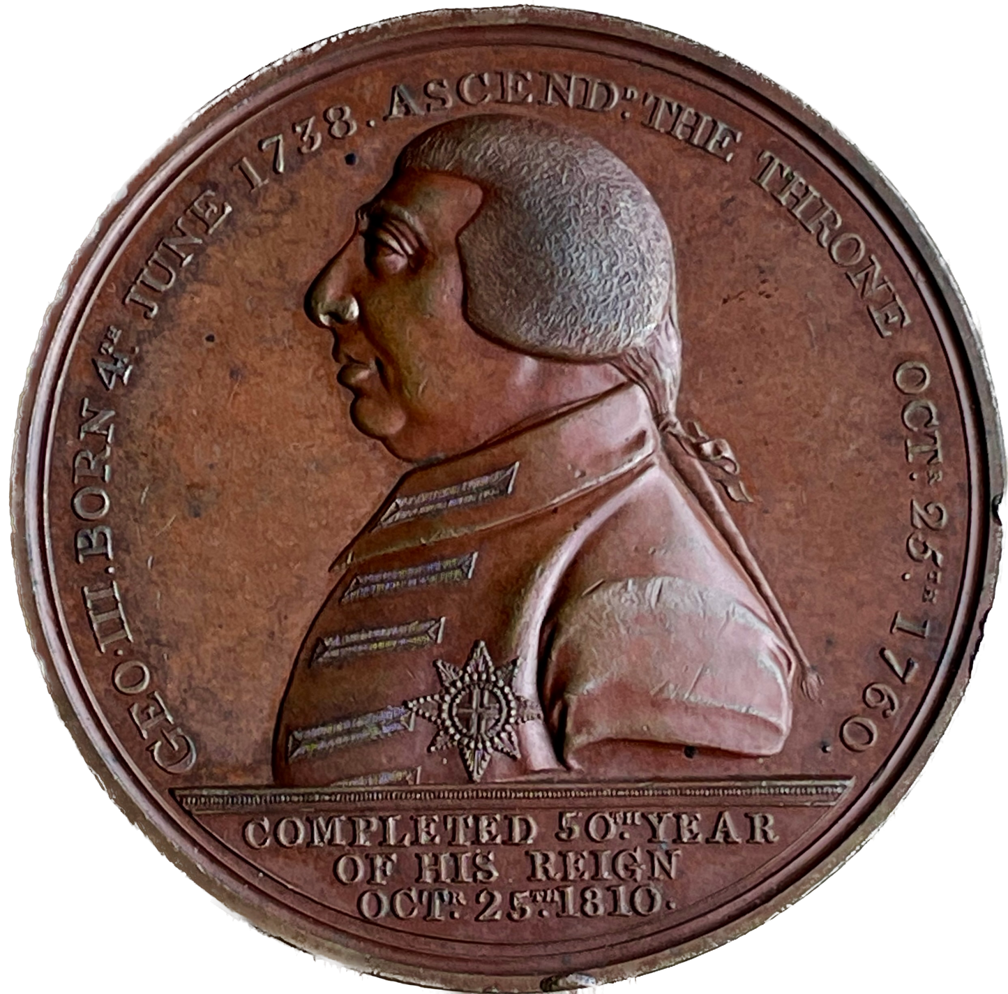 1810 Golden Jubilee Bronze E1007 BHM 686 GVF