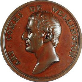 1812 Parliamentary thanks to Wellington Bronze medal 54mm BHM 746 EF