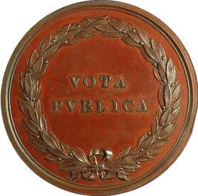 1812 Parliamentary thanks to Wellington Bronze medal 54mm BHM 746 EF
