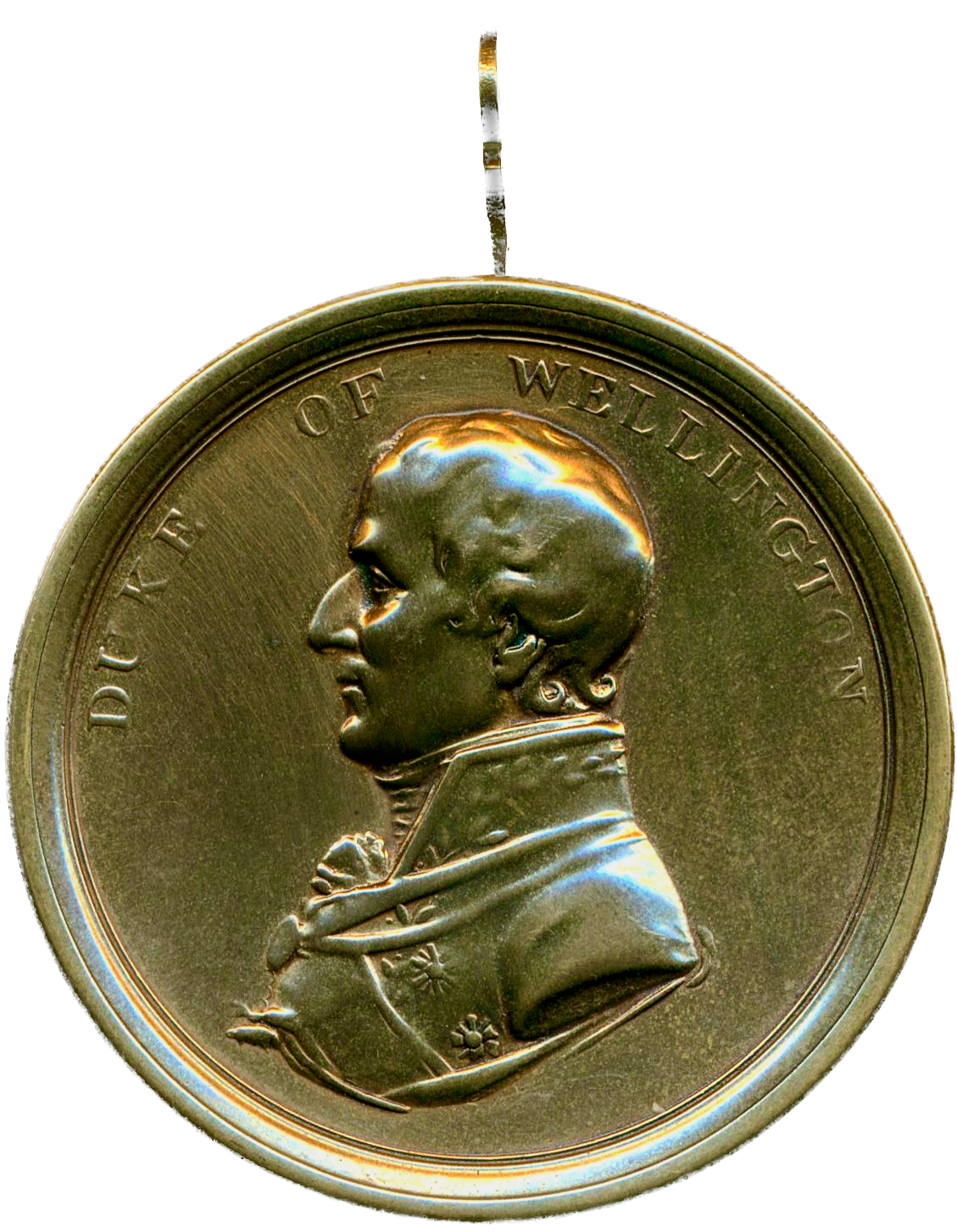 1815 Wellington's Continental Victories 47.5mm bronze box medal BHM 885 E1075a