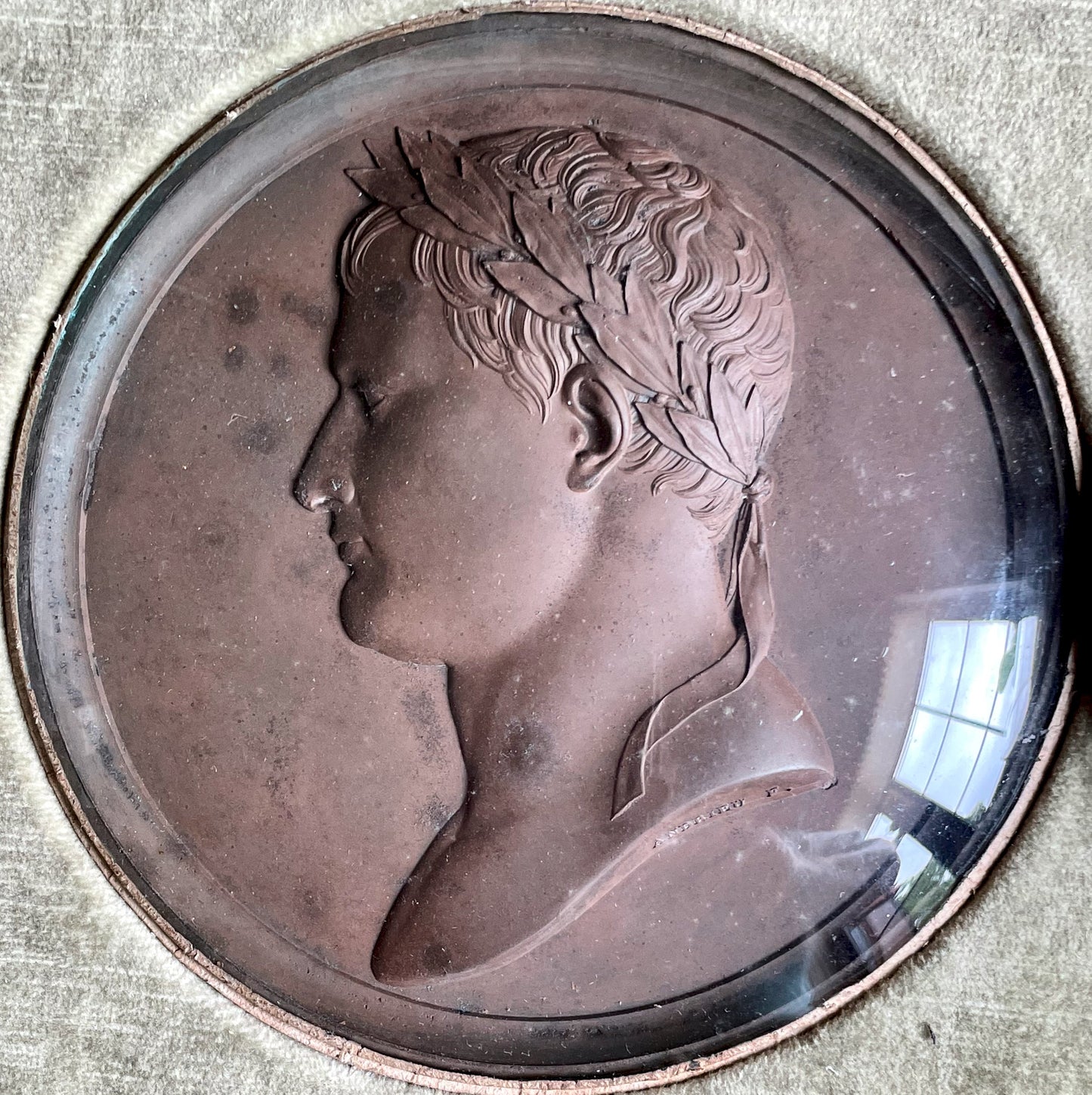 1815 FRANCE Napoleon medals in a velvet-lined leather bound set by Bernard Andrieu