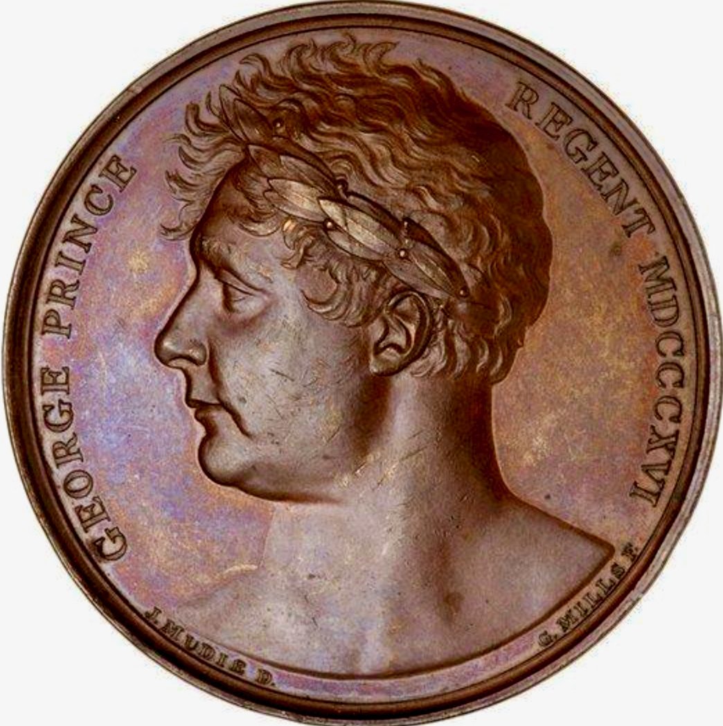 1815 Treaties of Paris 41mm bronze medal BHM 892 E1080