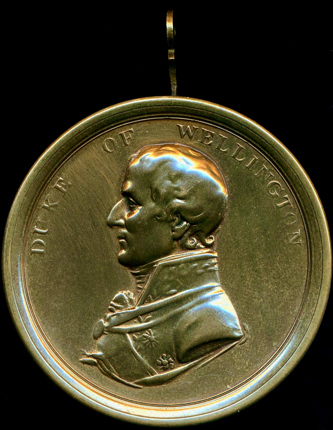 1815 Wellington's Continental Victories 47.5mm bronze box medal BHM 885 E1075a