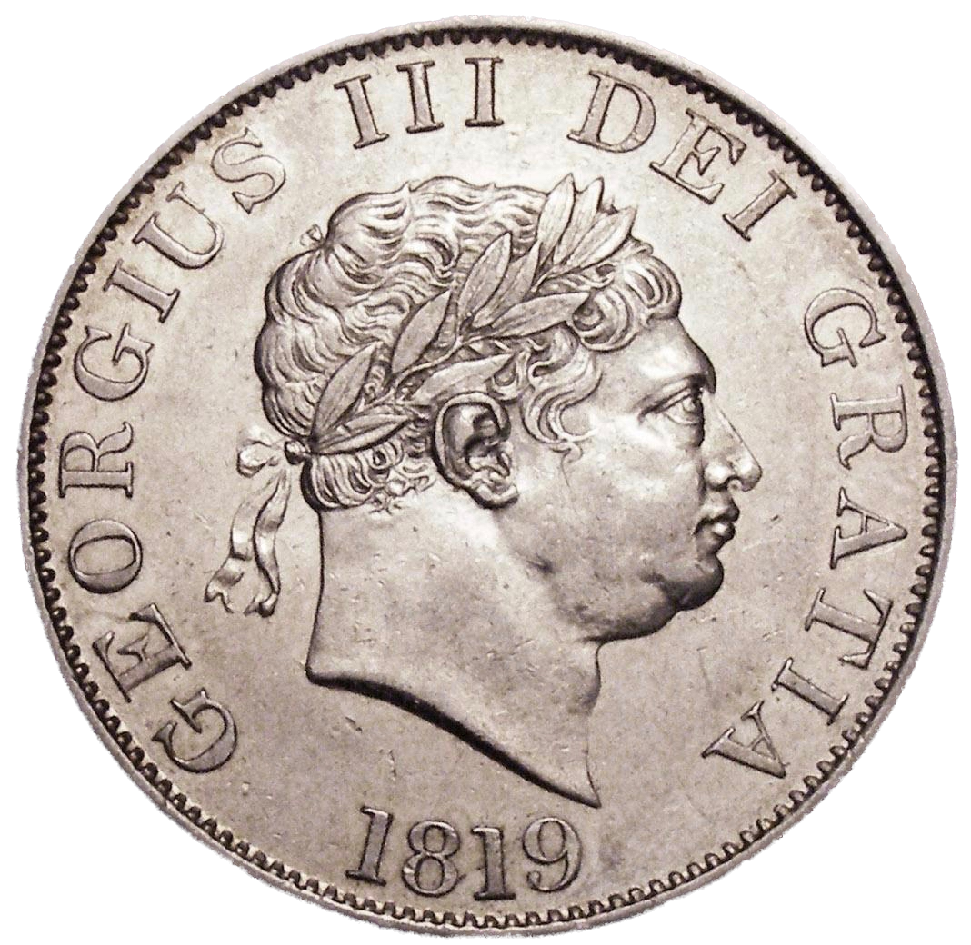 1819 Halfcrown Small head S3789 ESC 2102 EF