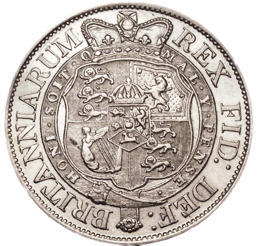 1819 Halfcrown Small head S3789 ESC 2102 EF