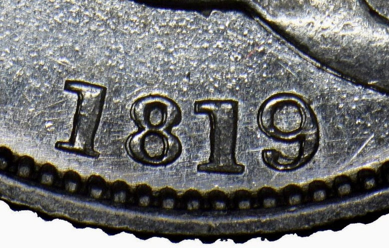1819/3 Shilling S3790 ESC 2153 Rare UNC