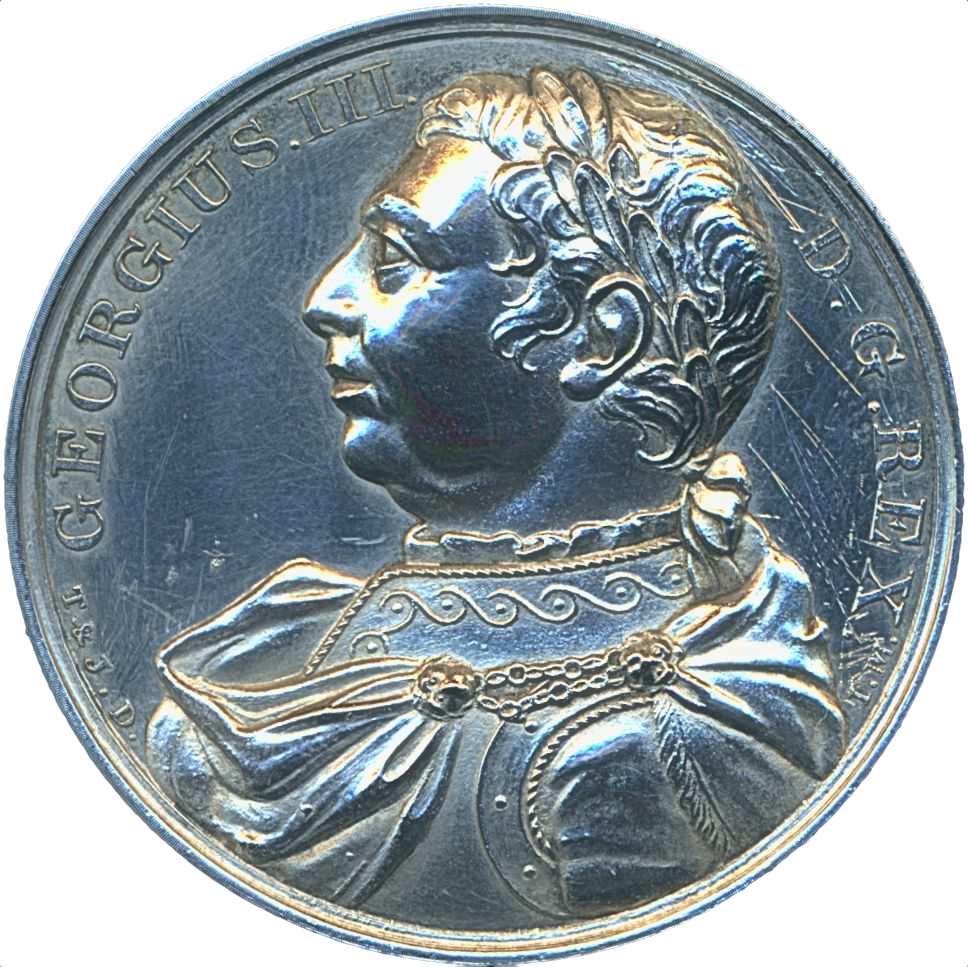 1820 Death of George III 41mm Silver medal BHM 997
