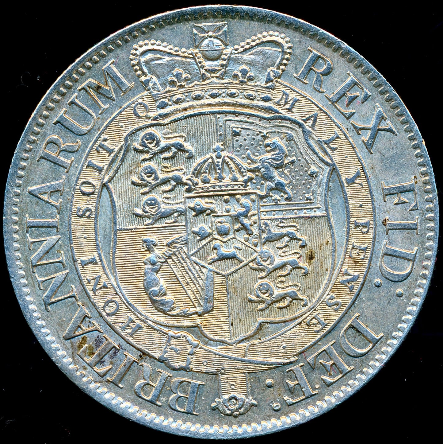 1820 Halfcrown Small head S3789 ESC 2105 EF