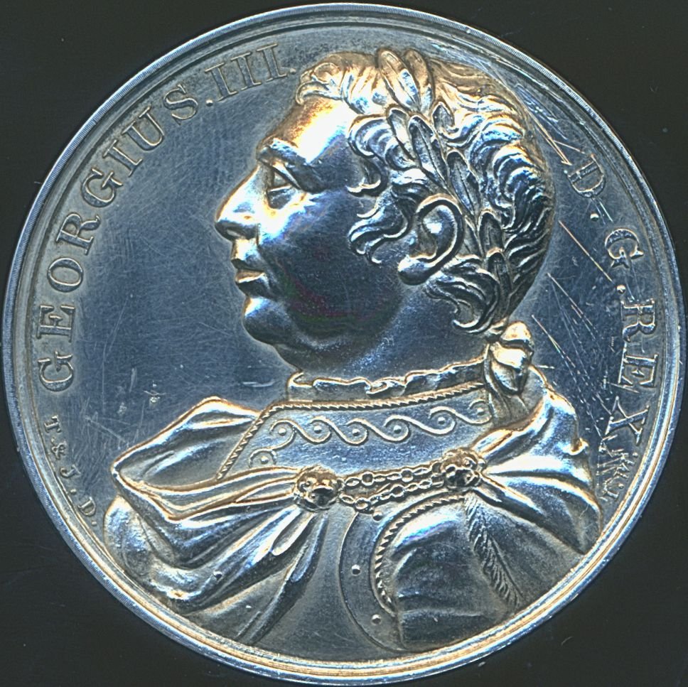 1820 Death of George III 41mm Silver medal BHM 997