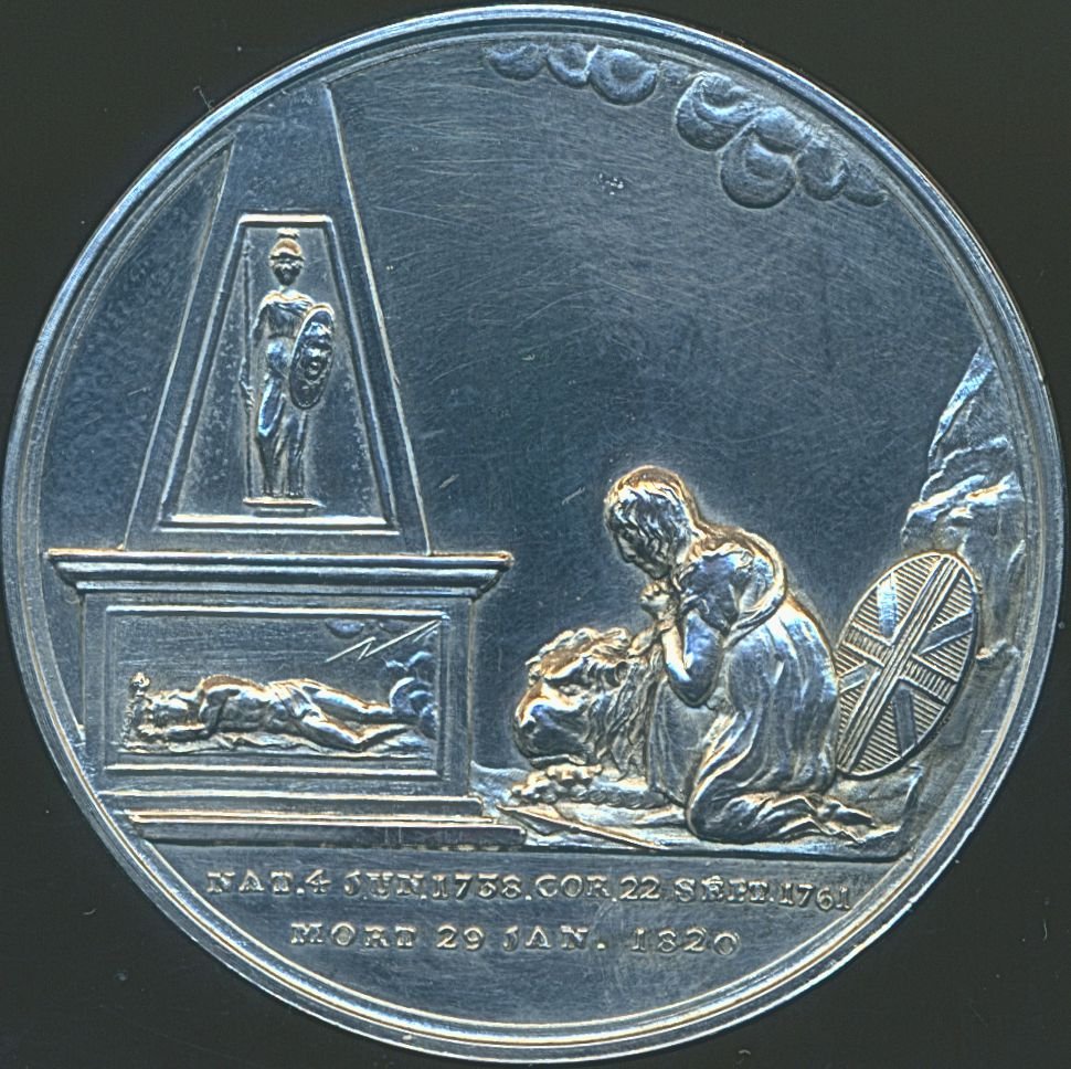 1820 Death of George III 41mm Silver medal BHM 997