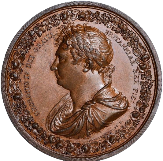 1821 Coronation bronze medal in box of issue E1143 BHM 1091 UNC