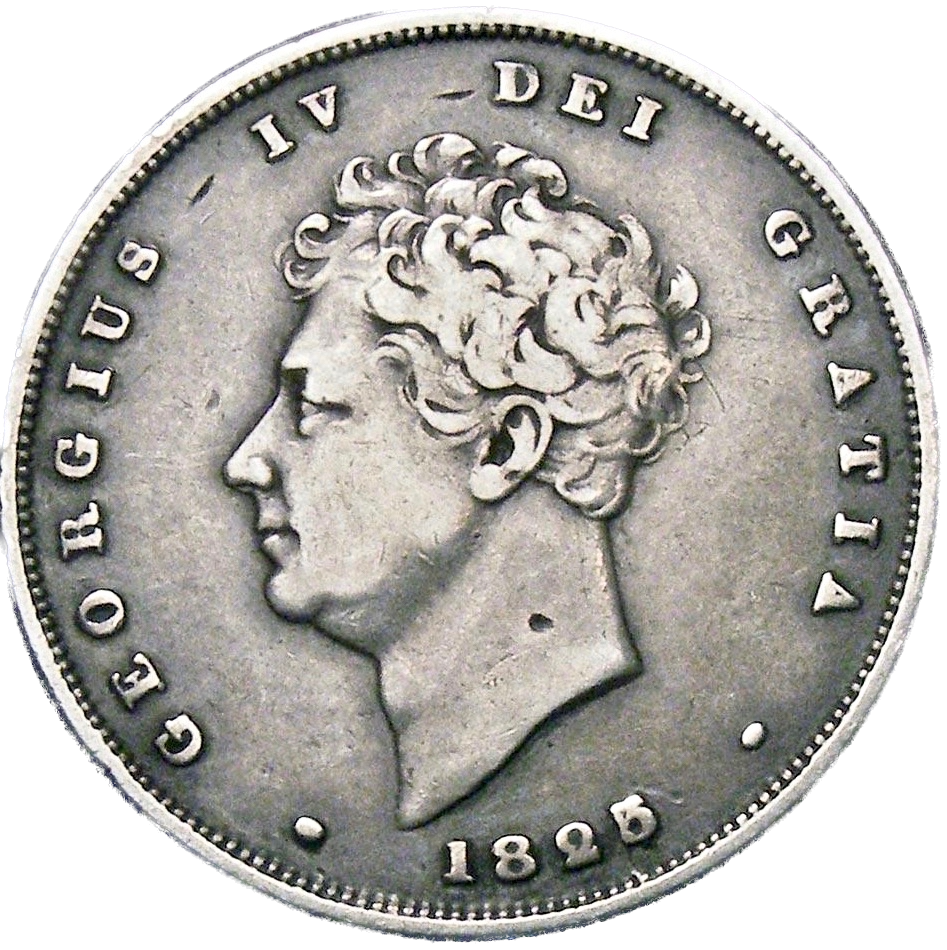 1825/3 Shilling Bare head S3812 ESC not classified NF