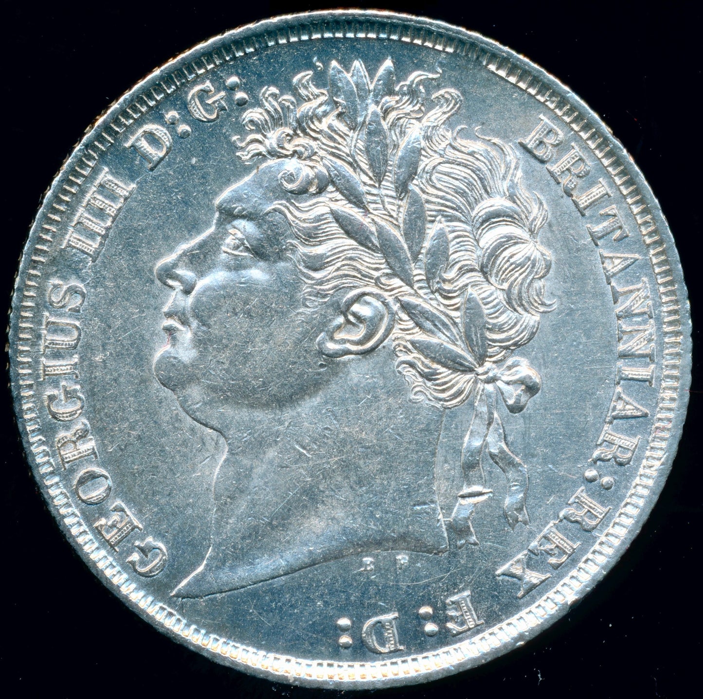 1825 Shilling Laureate head S3811 ESC 2402 GEF
