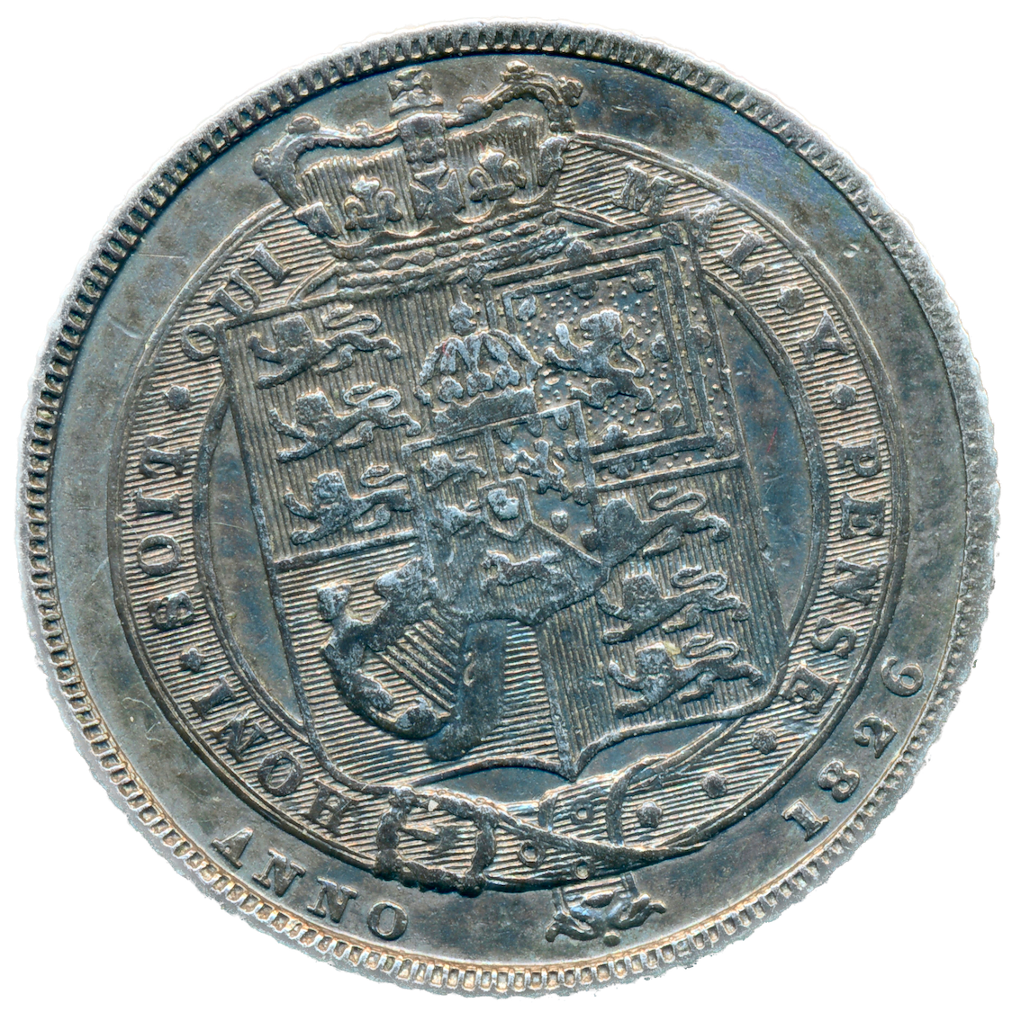 1826 Sixpence Laureate head S3814 ESC 2430 Very rare (R2) VF
