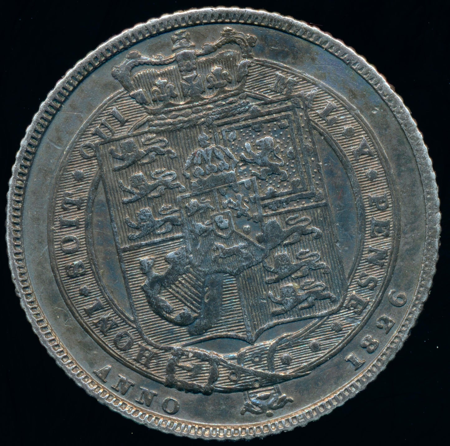 1826 Sixpence Laureate head S3814 ESC 2430 Very rare (R2) VF