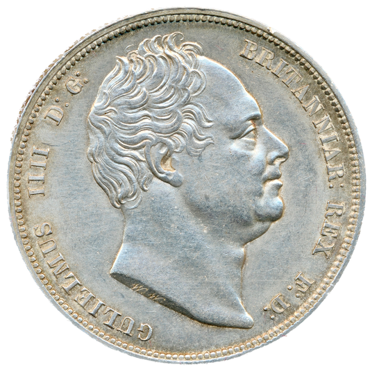 1836 Halfcrown WW in script S3834 ESC 2482 UNC