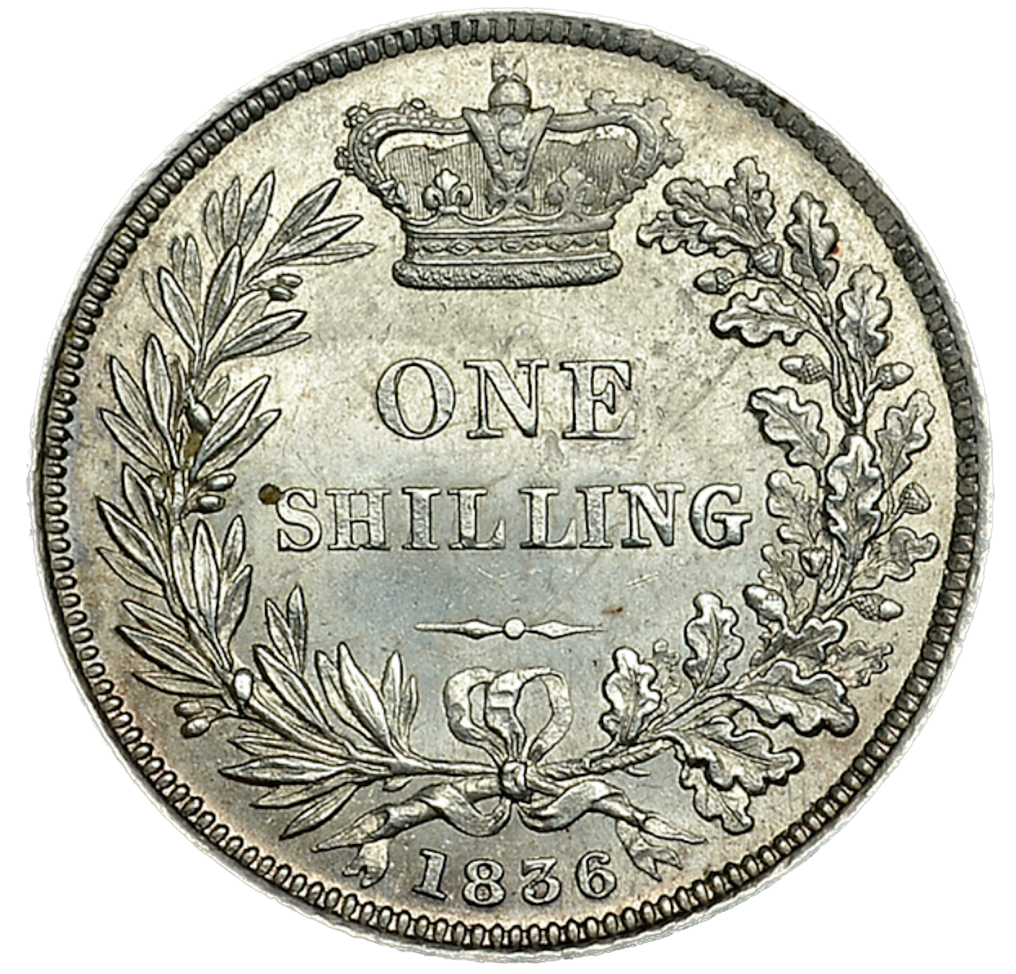 1836 Shilling S3835 ESC 2494 AUNC