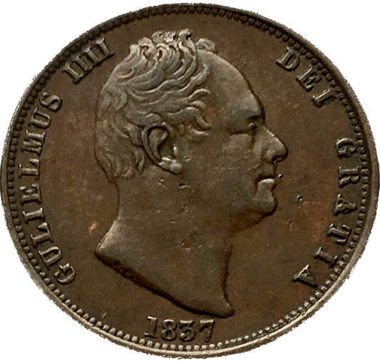 1837 Halfpenny S3847 BMC 1465 NEF