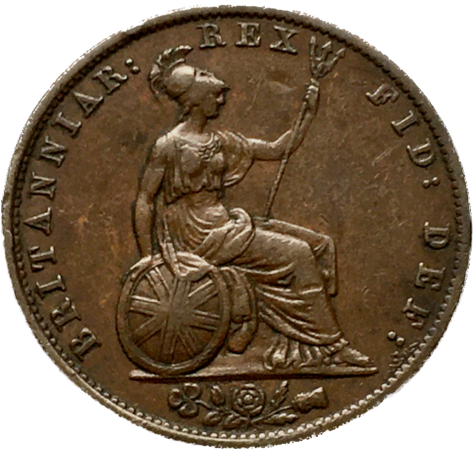 1837 Halfpenny S3847 BMC 1465 NEF