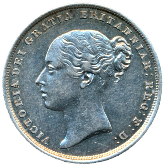 1839 Shilling First young head WW S3902 ESC 2975 Rare AUNC