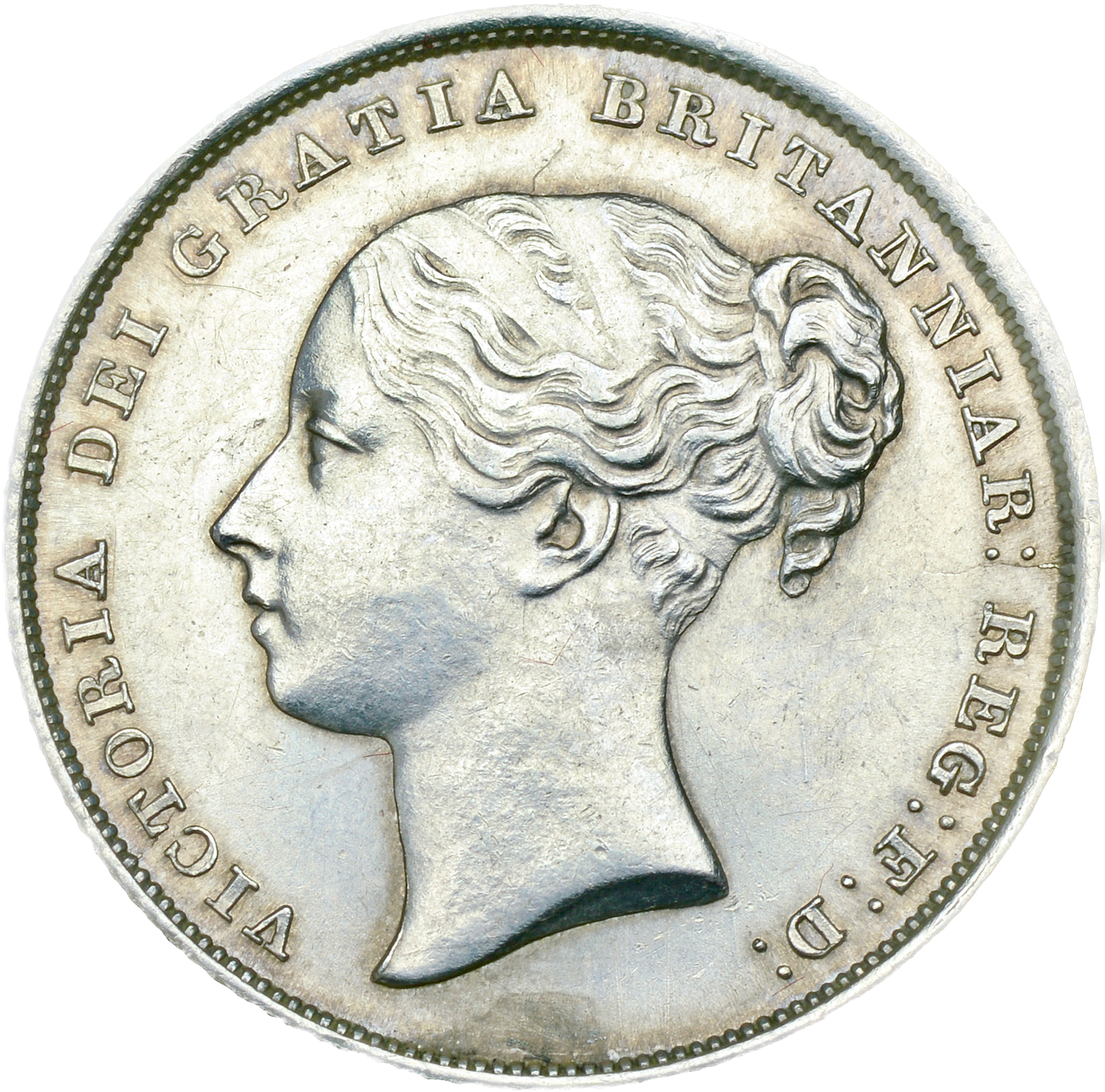 1839 Shilling Second young head No WW S3904 ESC 2979 GEF