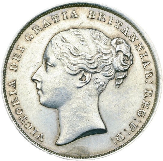 1839 Shilling Second young head No WW S3904 ESC 2979 GEF