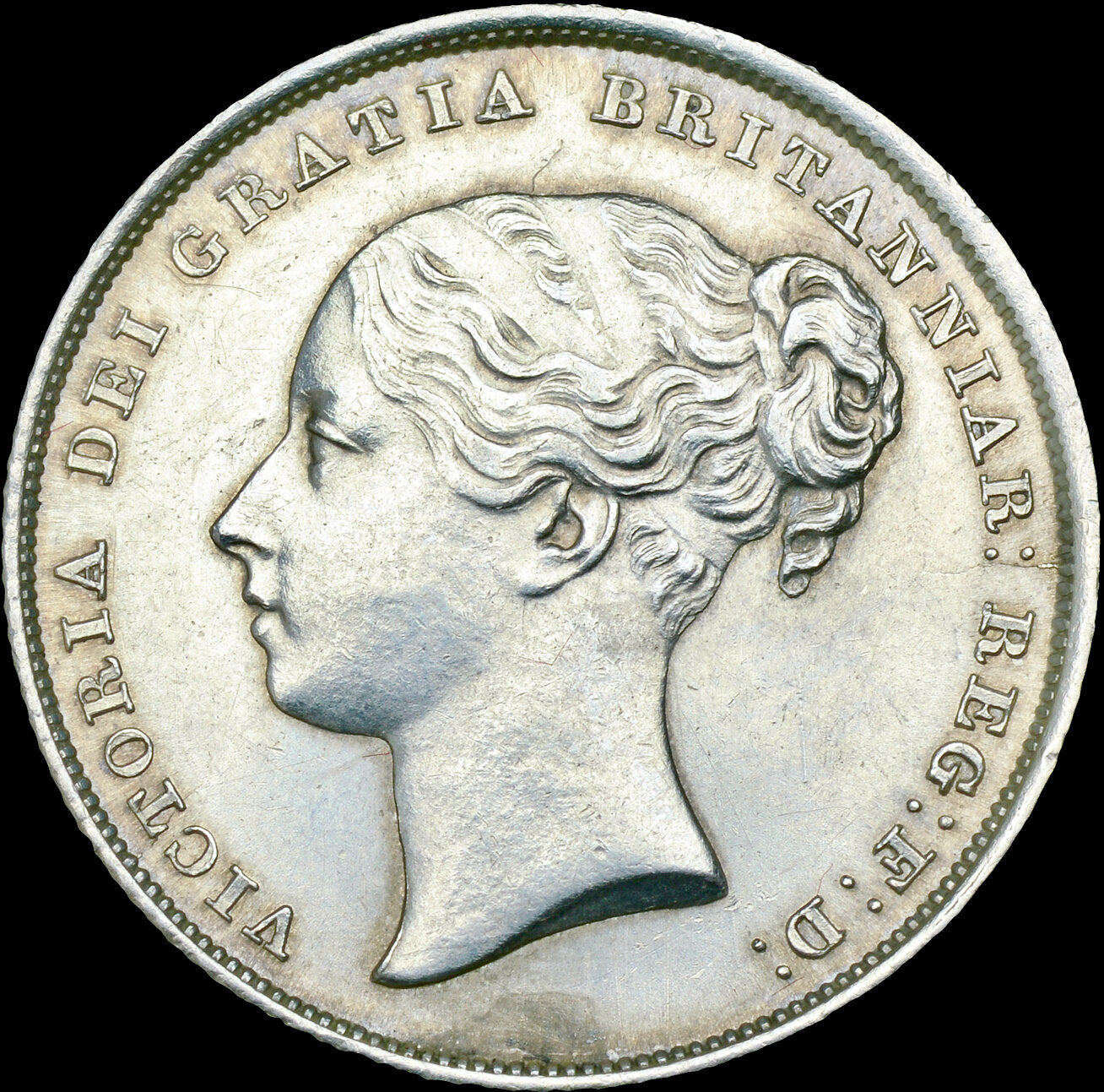 1839 Shilling Second young head No WW S3904 ESC 2979 GEF