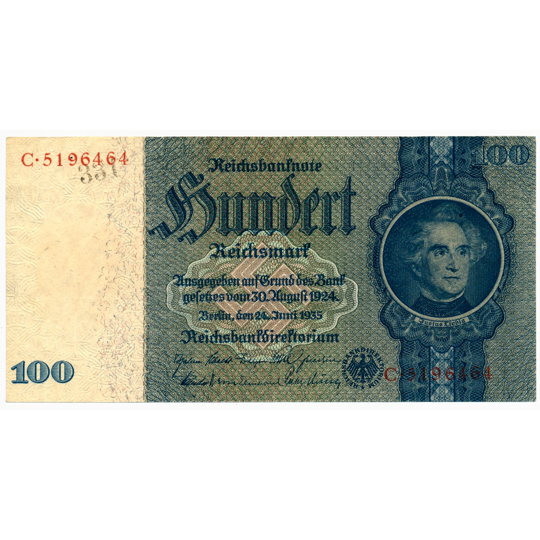 GERMANY P.183b 1935 100 Reichsmark GVF