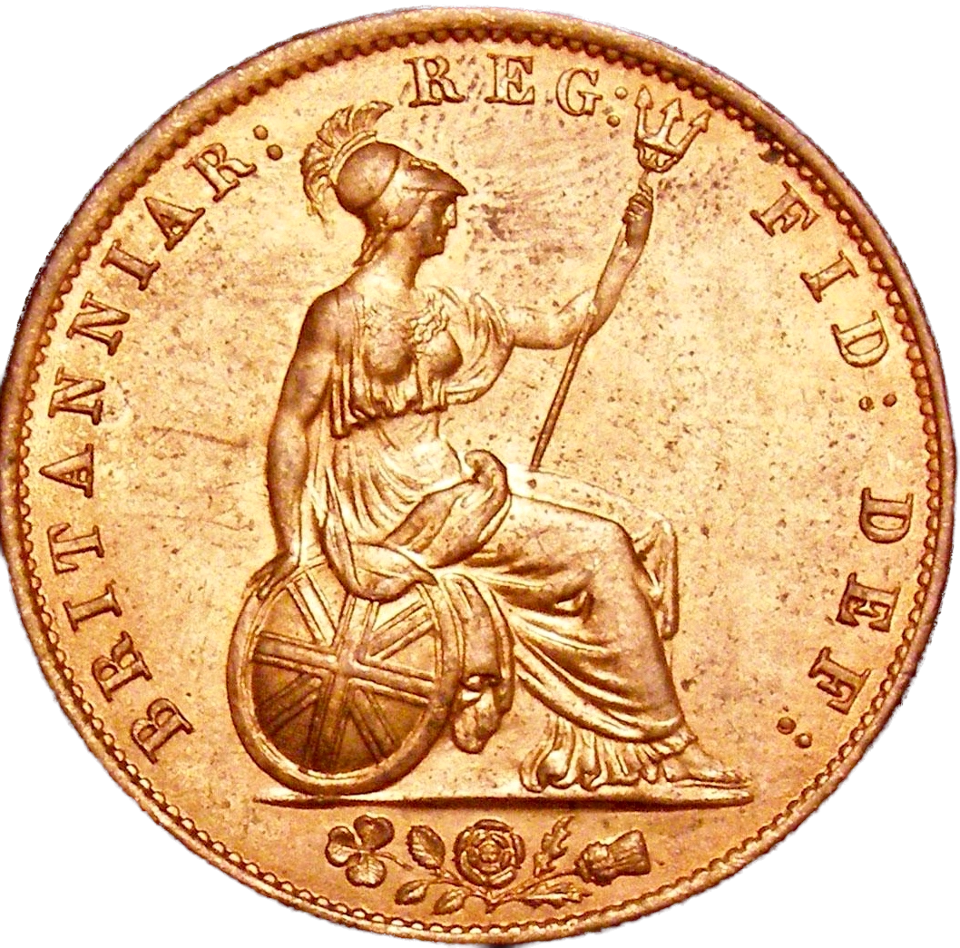 1841 Halfpenny S3949 BMC 1524 DEI Scarce UNC