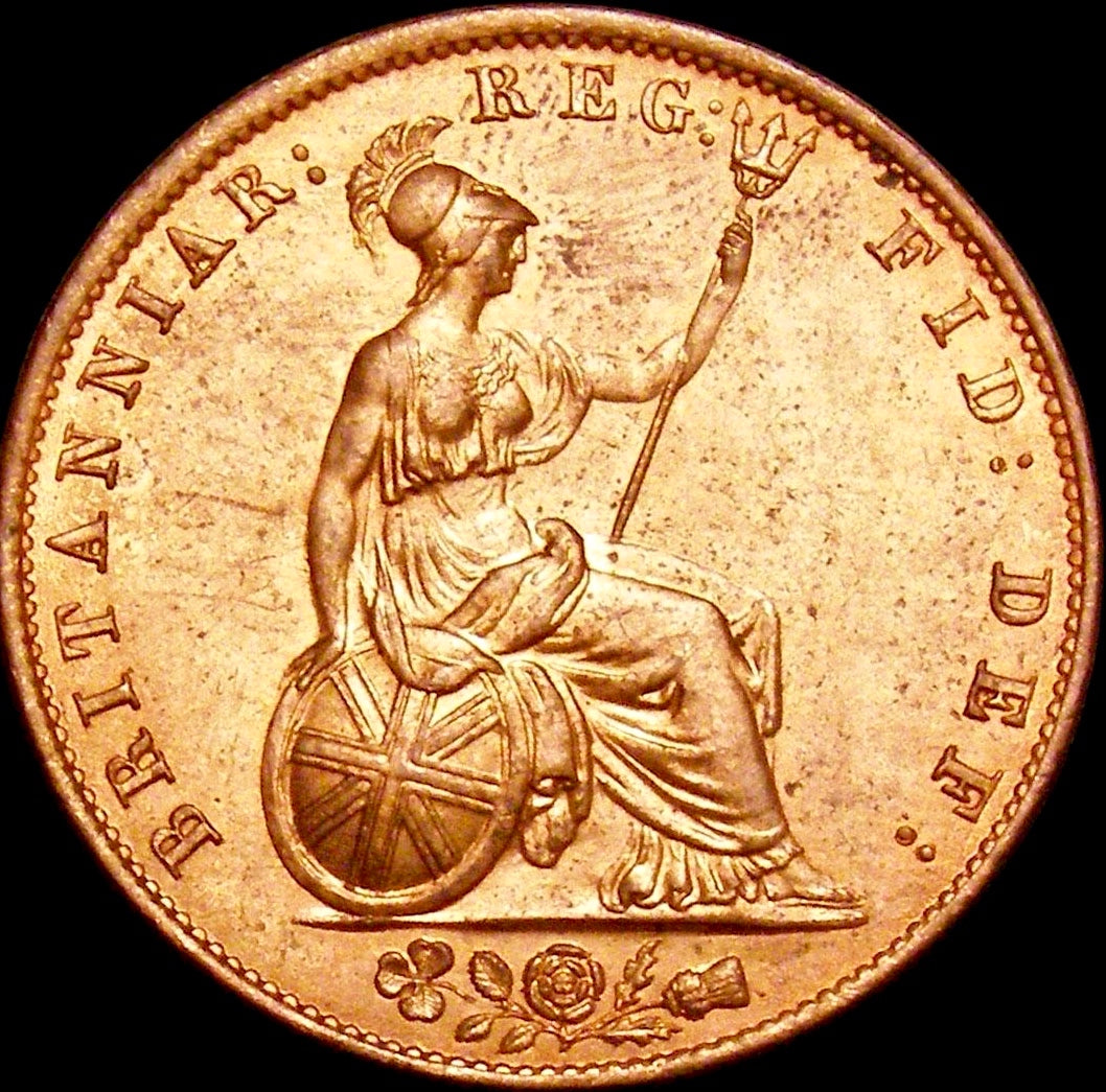 1841 Halfpenny S3949 BMC 1524 DEI Scarce UNC