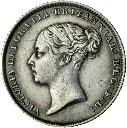 1844 Sixpence First young head normal 44 S3908 ESC 3178 Scarce EF