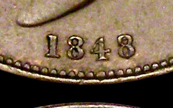 1848/7 Penny S3948 BMC 1495 Scarce GVF