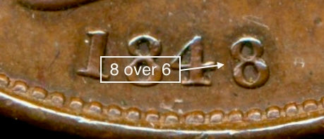 1848/6 Penny S3948 BMC 1494 Very rare GEF