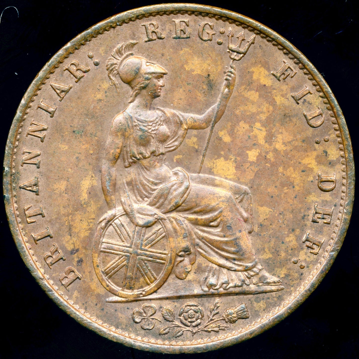 1854 Halfpenny S3949 BMC 1542 UNC