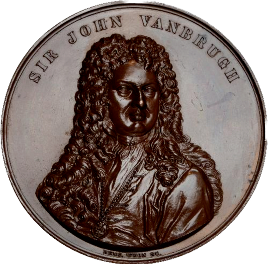 1855 Sir John Vanbrugh Art Union of London 55mm bronze medal BHM 2572 E1500