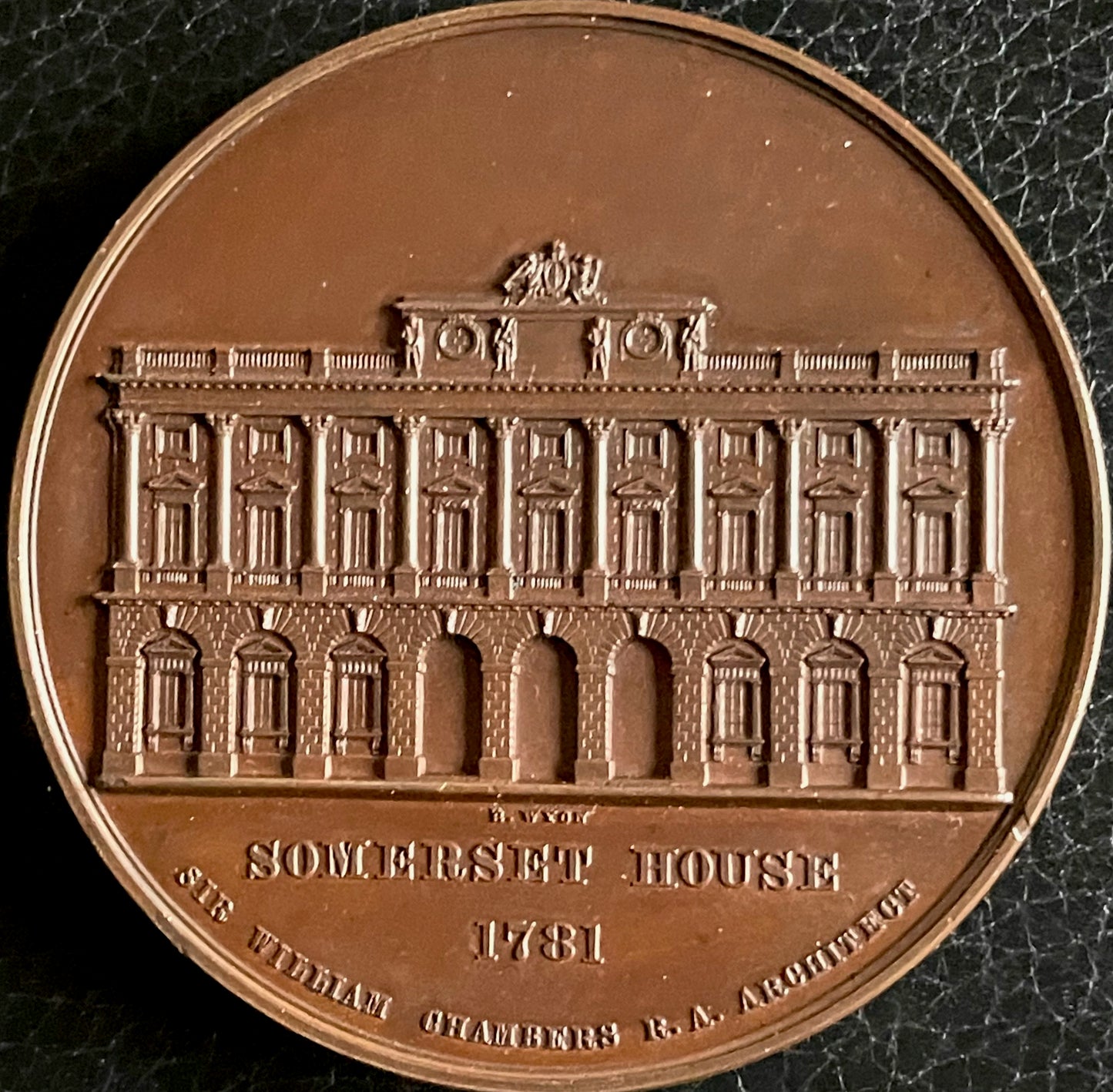 1857 Sir William Chambers Art Union of London 55mm bronze medal BHM 2596 E1437
