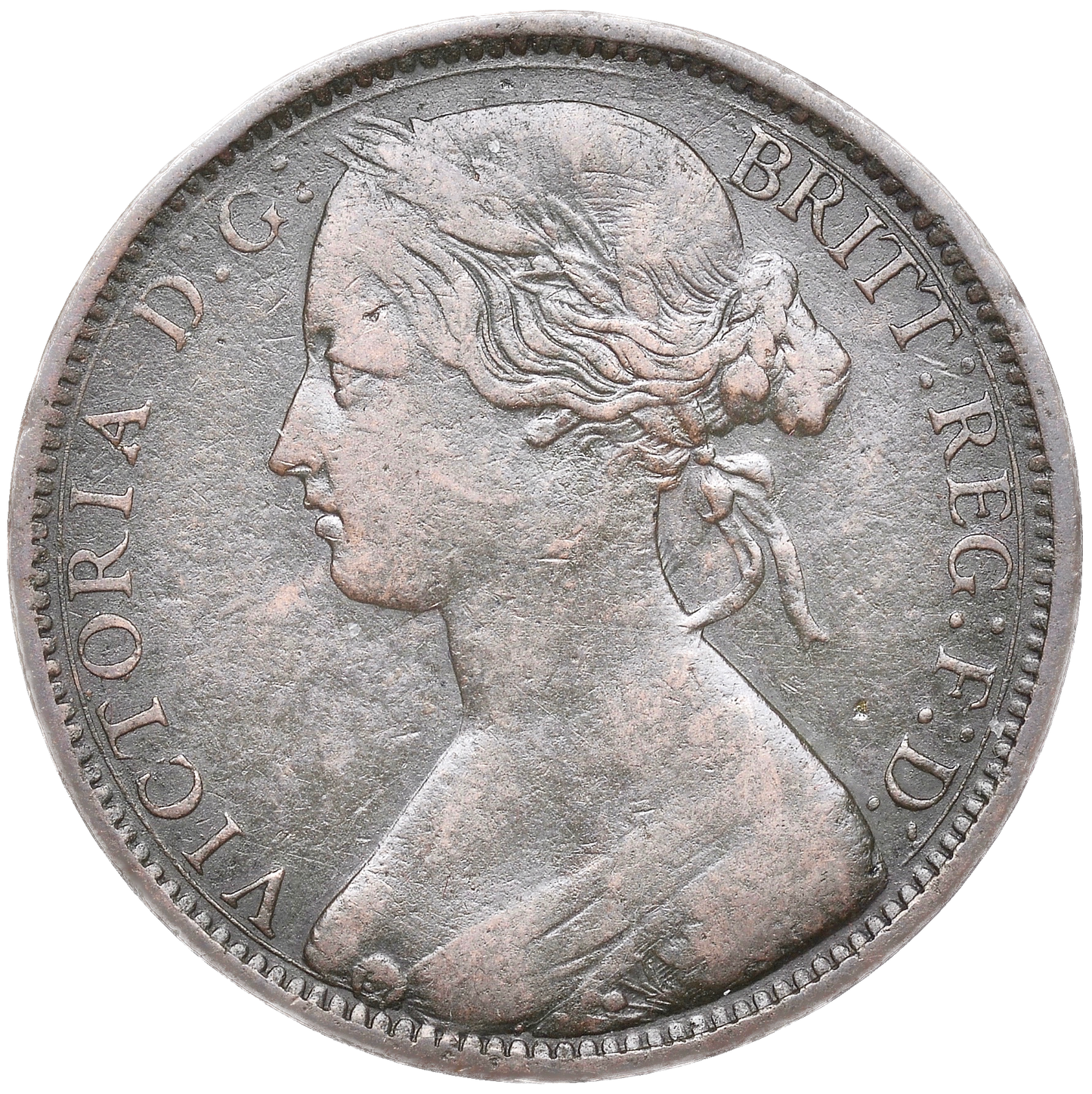 1862 8 over 6 Penny S3954 F39A Obv 6 Rev G Excessively rare (R18) GF