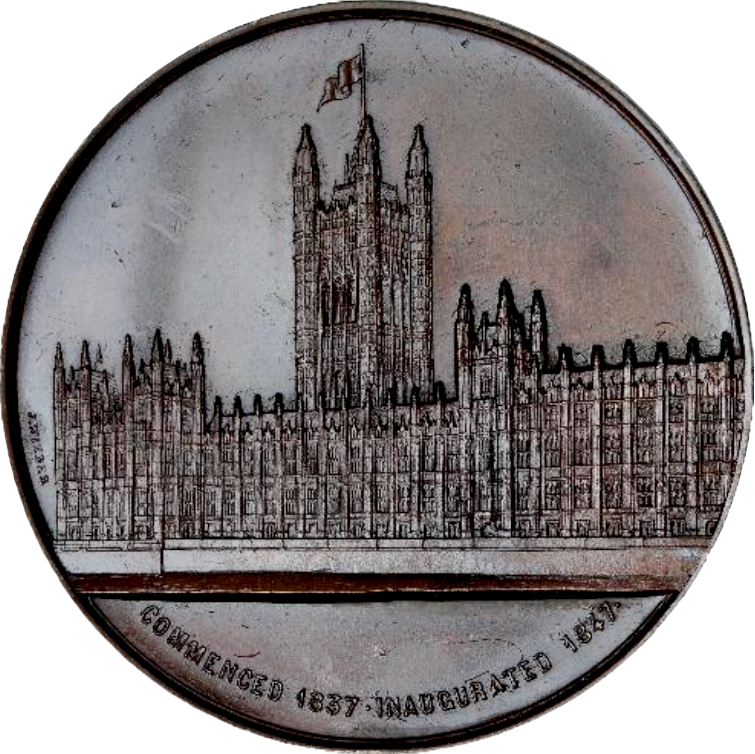 1862 Sir Charles Barry Art Union of London 59.5mm bronze medal BHM 2712 E1558