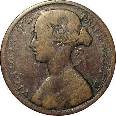 1862 8 over 6 Penny S3954 F39A Obv 6 Rev G Excessively rare (R18) NF