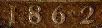 1862 8 over 6 Penny S3954 F39A Obv 6 Rev G Excessively rare (R18) NF