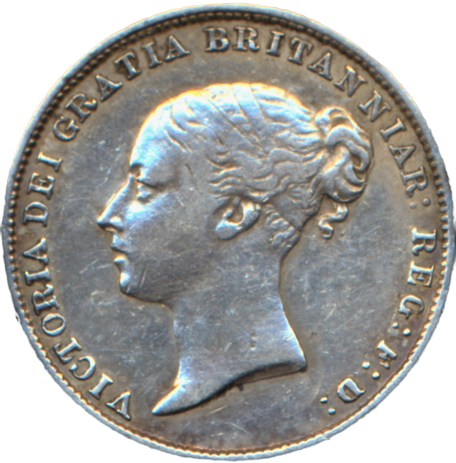 1863 Sixpence First young head S3908 ESC 3209 Extremely rare (R3) VF