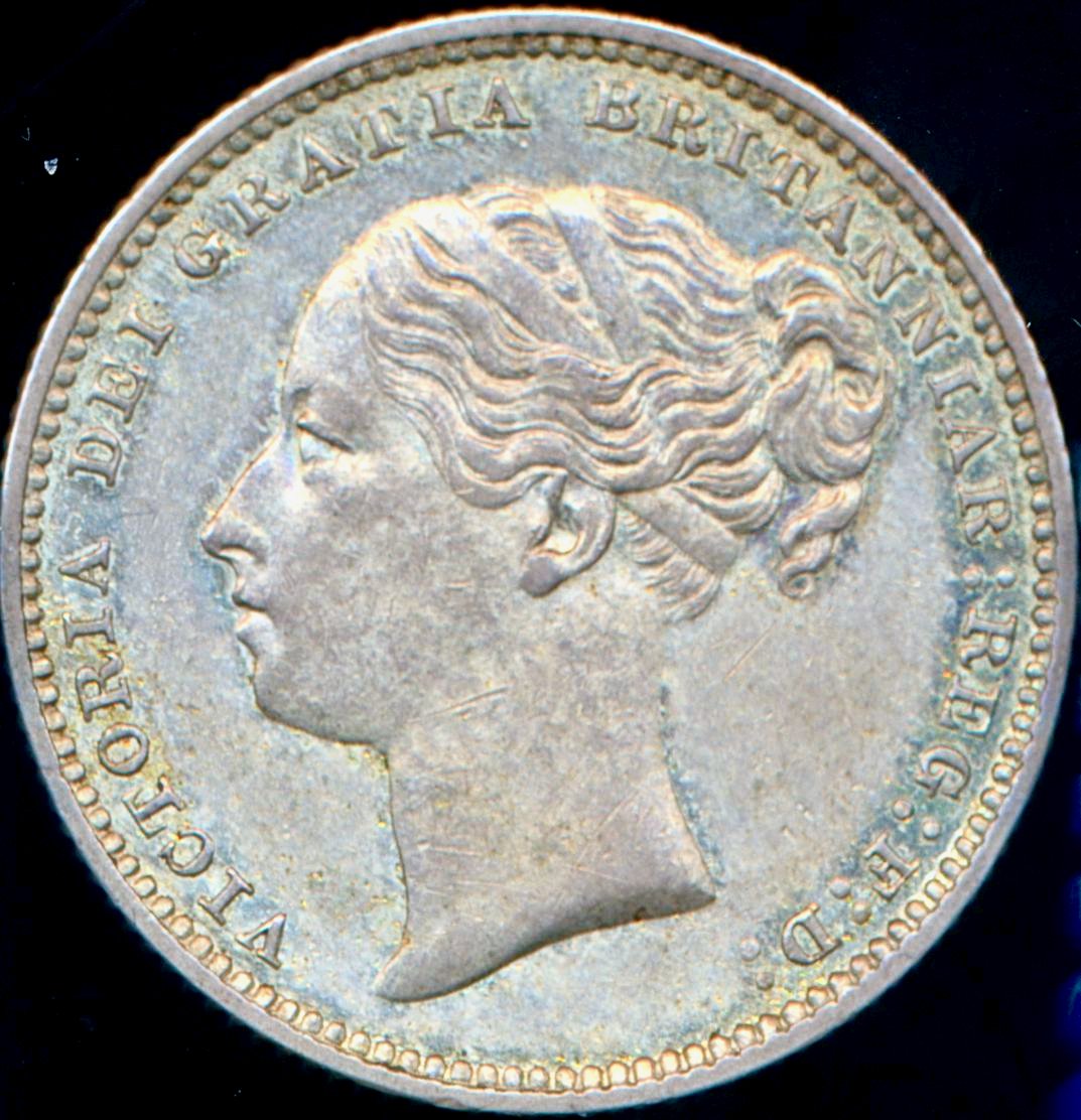 1880 Shilling Fourth young head S3907 ESC 3064 AUNC