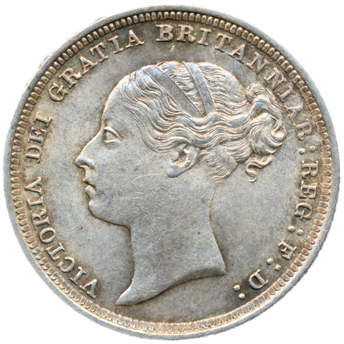 1885 Sixpence Third young head S3912 ESC 3258 Scarce AUNC