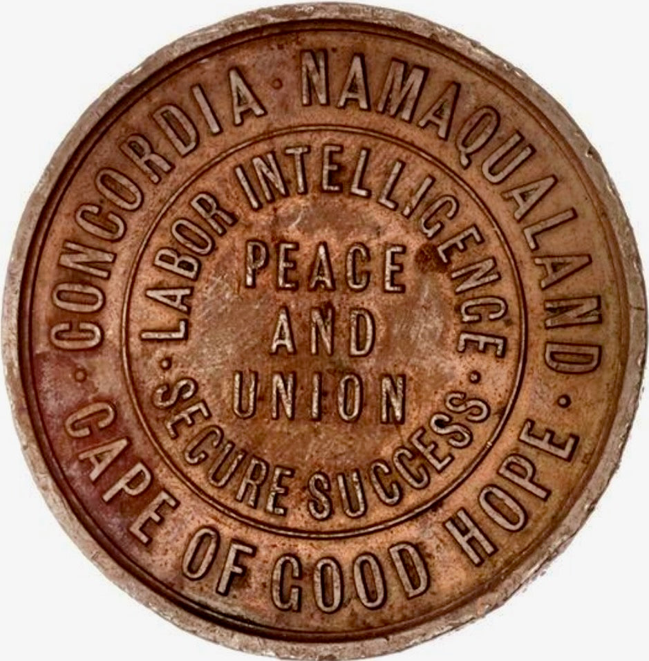 1885 SOUTH AFRICA Cape of Good Hope South Africa Exhibition 48mm bronze medal