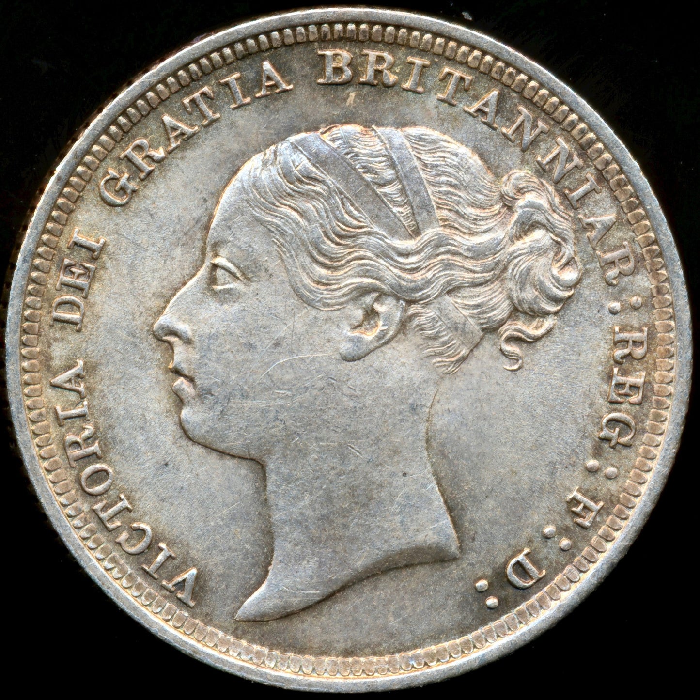 1885 Sixpence Third young head S3912 ESC 3258 Scarce AUNC