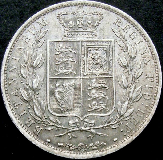 1885 Halfcrown S3889 ESC 2765 EF