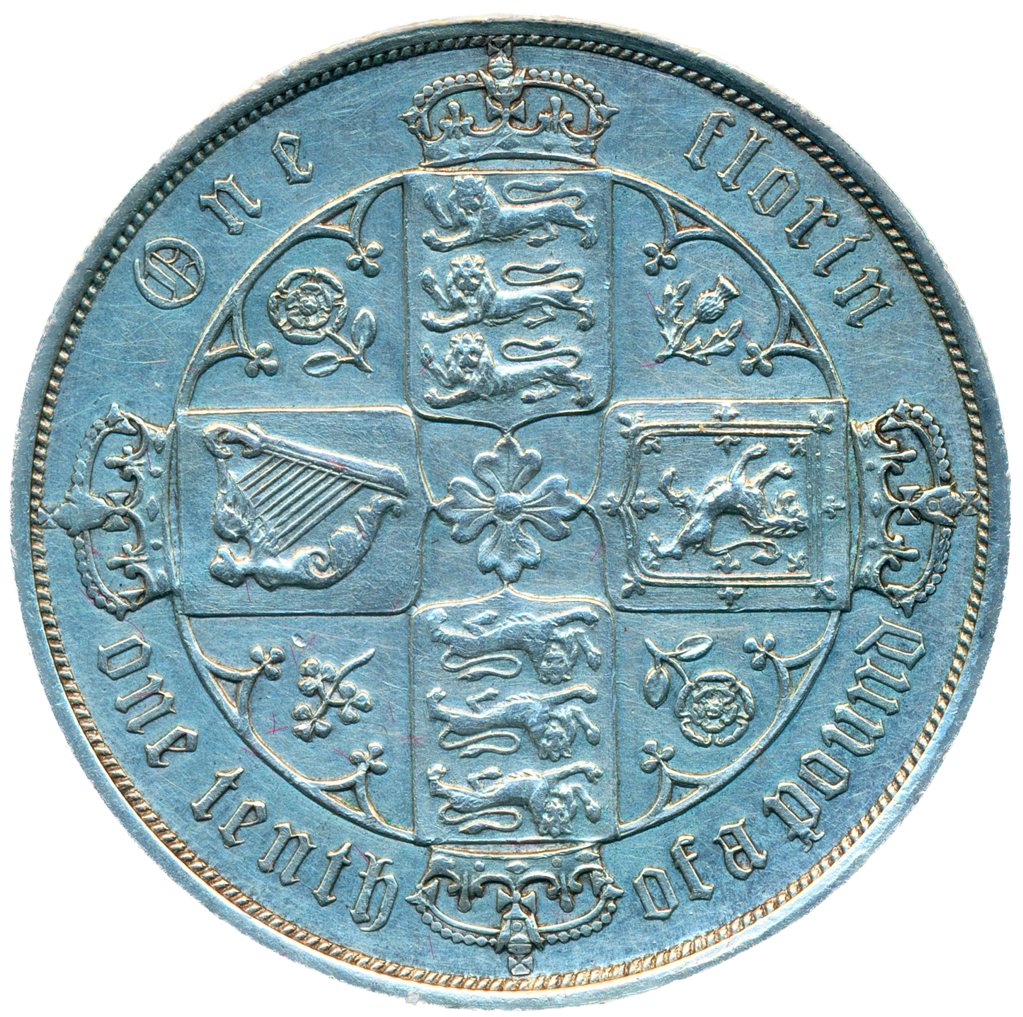 1885 Florin S3900 ESC 2908 Scarce EF